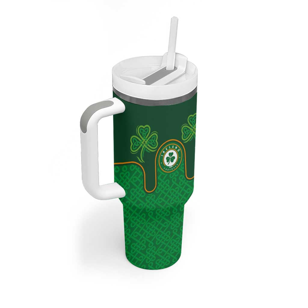 Custom Ireland Football Tumbler With Handle The Boys in Green-Go Champions
