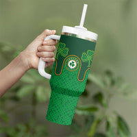 Custom Ireland Football Tumbler With Handle The Boys in Green-Go Champions