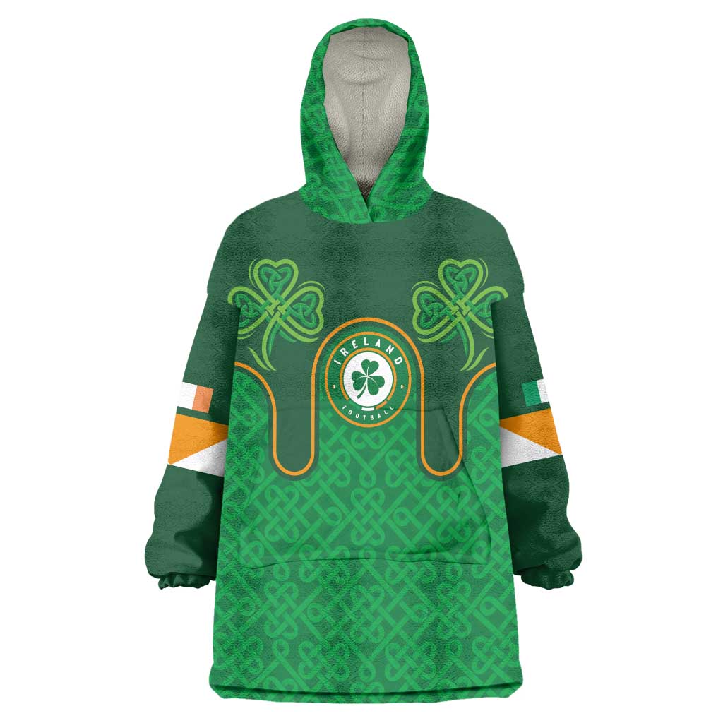 Custom Ireland Football Wearable Blanket Hoodie The Boys in Green-Go Champions