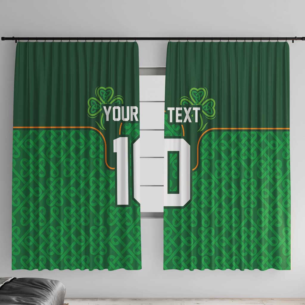 Custom Ireland Football Window Curtain The Boys in Green-Go Champions