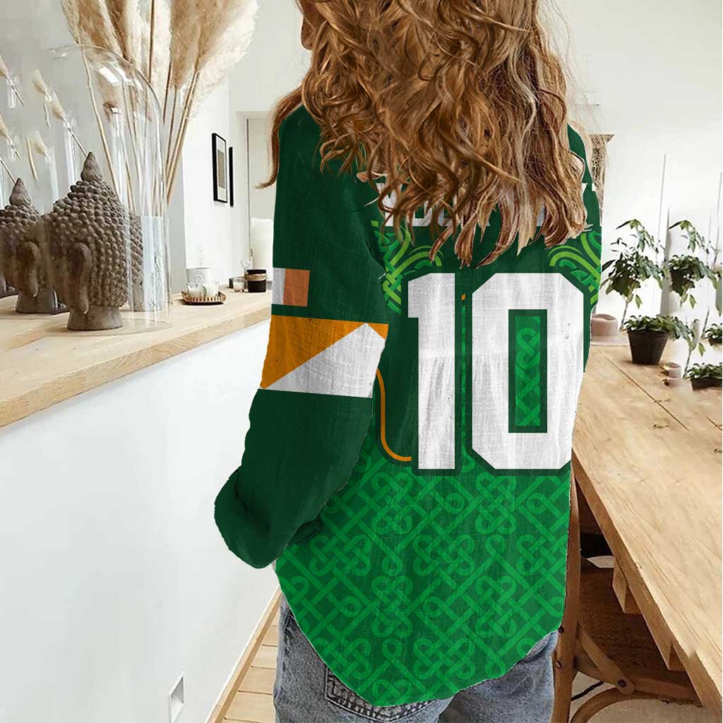 Custom Ireland Football Women Casual Shirt The Boys in Green-Go Champions