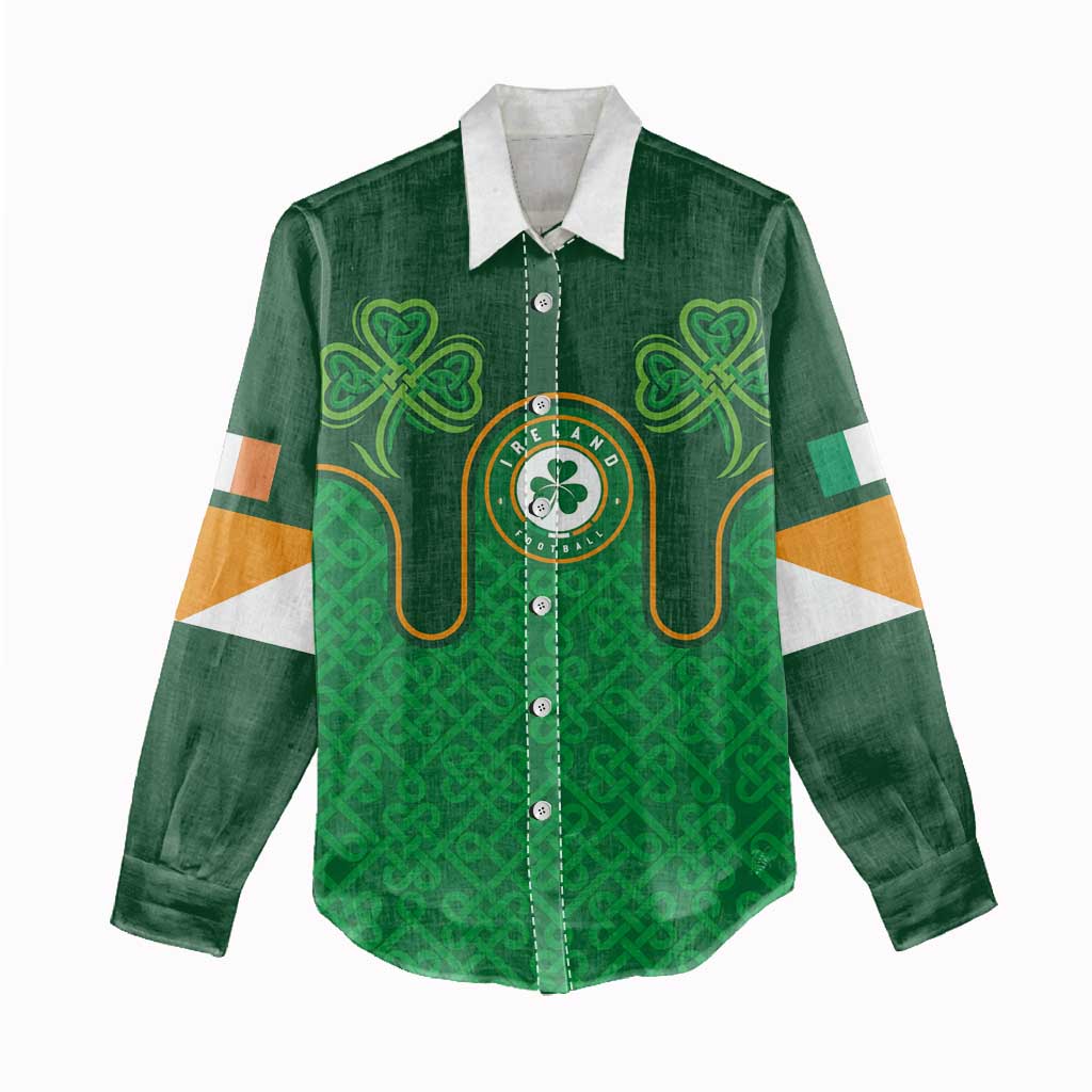 Custom Ireland Football Women Casual Shirt The Boys in Green-Go Champions
