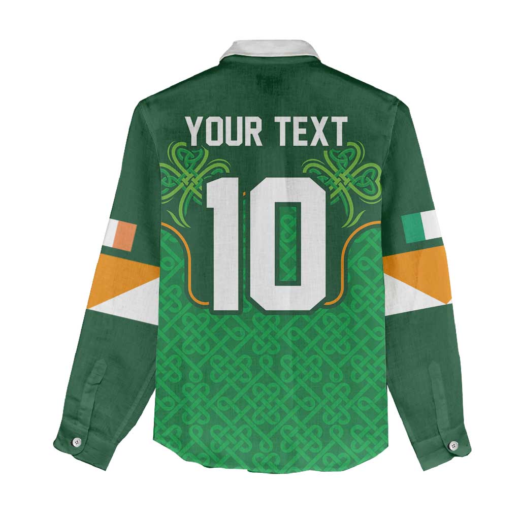 Custom Ireland Football Women Casual Shirt The Boys in Green-Go Champions
