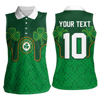 Custom Ireland Football Women Sleeveless Polo Shirt The Boys in Green-Go Champions