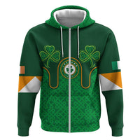 Custom Ireland Football Zip Hoodie The Boys in Green-Go Champions