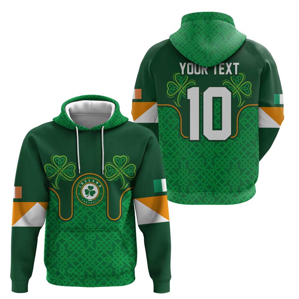 Custom Ireland Football Zip Hoodie The Boys in Green-Go Champions