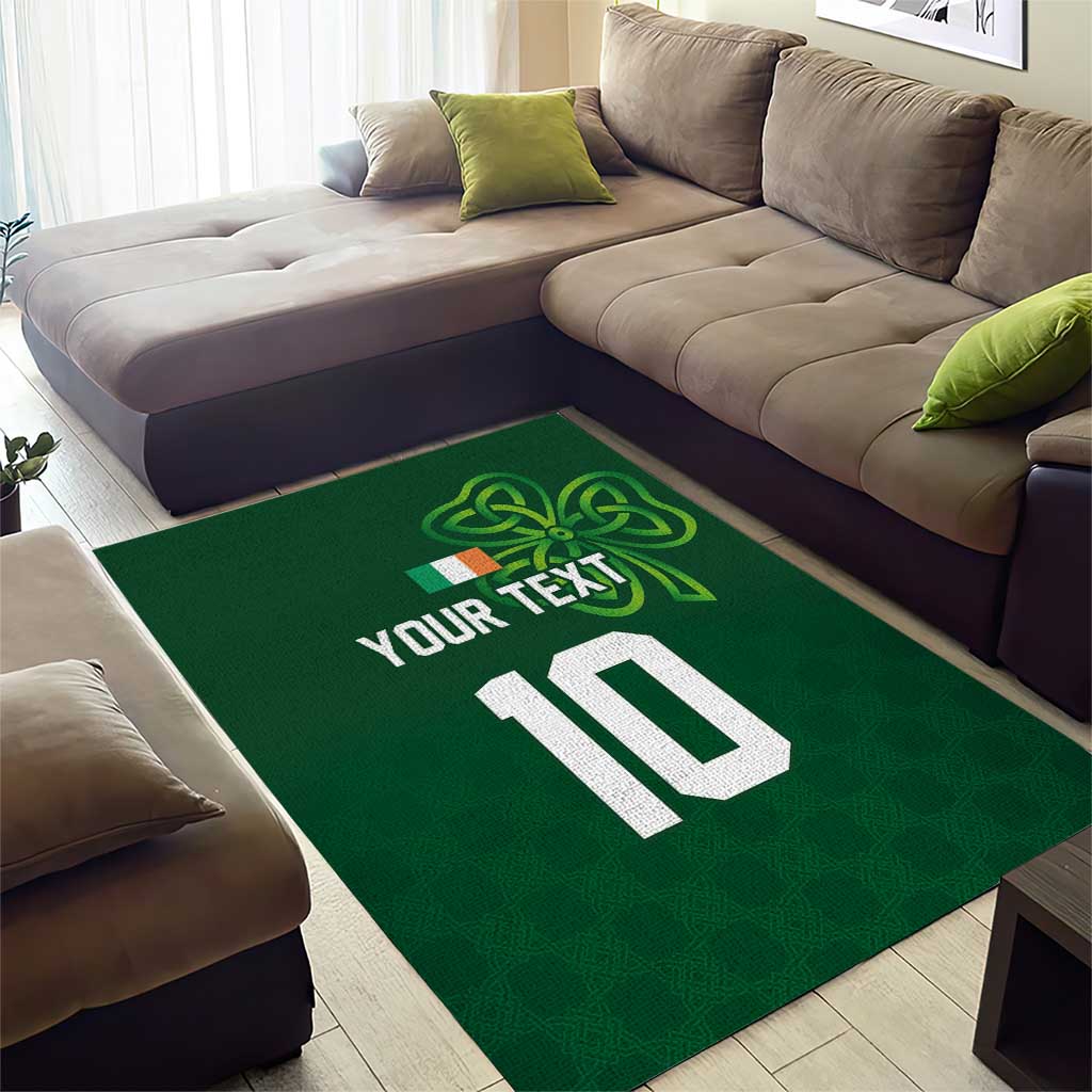 Custom Ireland Rugby-Celtic Shamrocks Area Rug