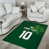 Custom Ireland Rugby-Celtic Shamrocks Area Rug