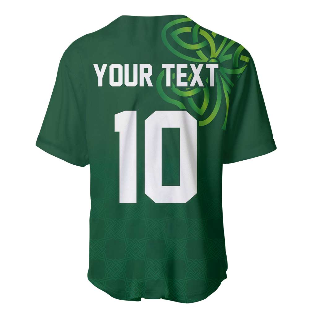 Custom Ireland Rugby-Celtic Shamrocks Baseball Jersey