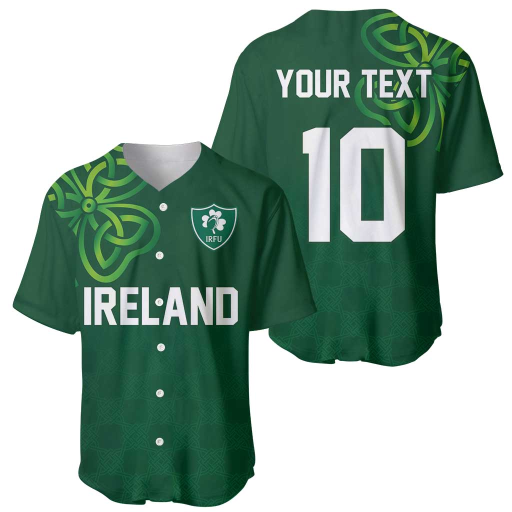 Custom Ireland Rugby-Celtic Shamrocks Baseball Jersey