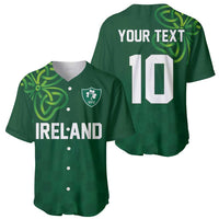 Custom Ireland Rugby-Celtic Shamrocks Baseball Jersey