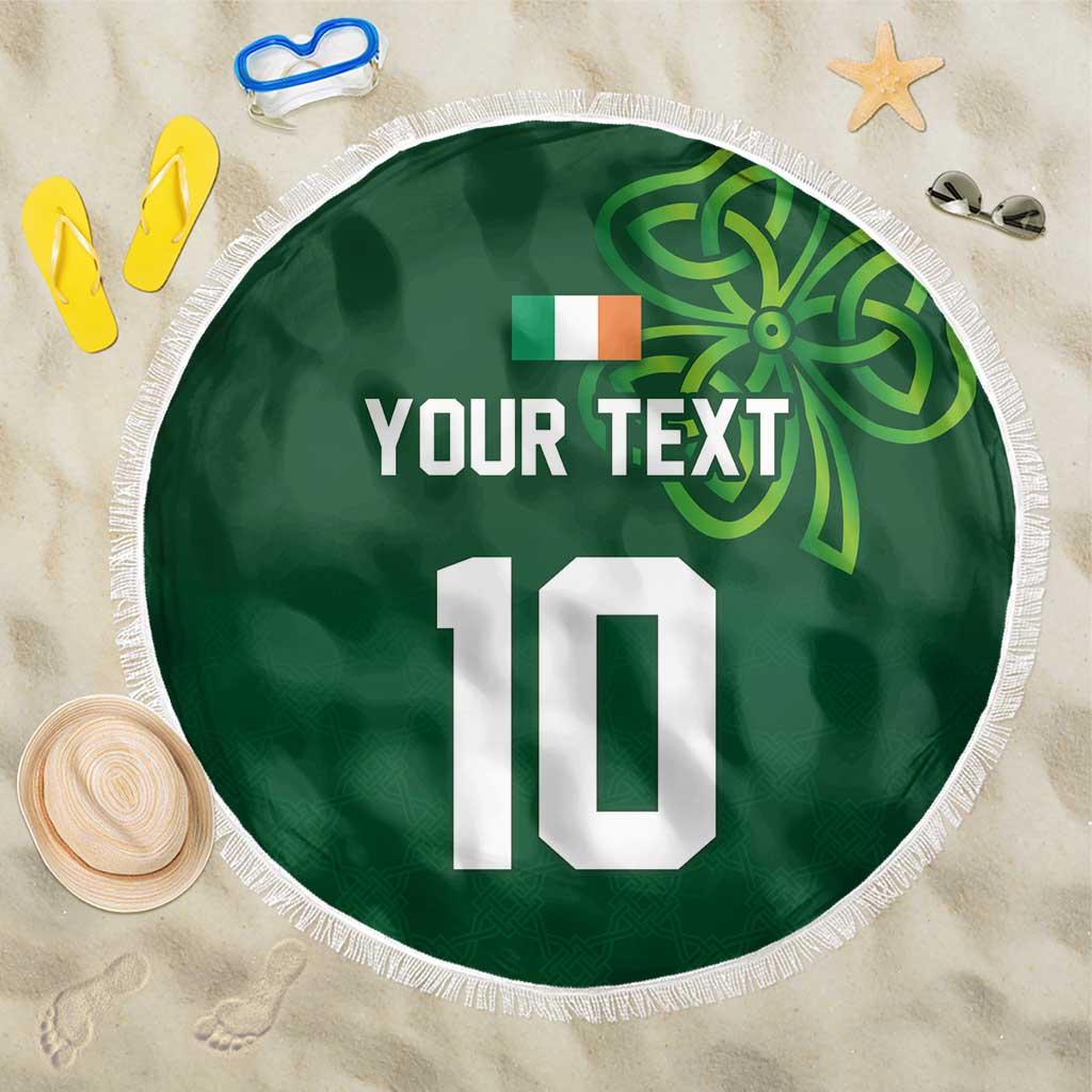 Custom Ireland Rugby-Celtic Shamrocks Beach Blanket