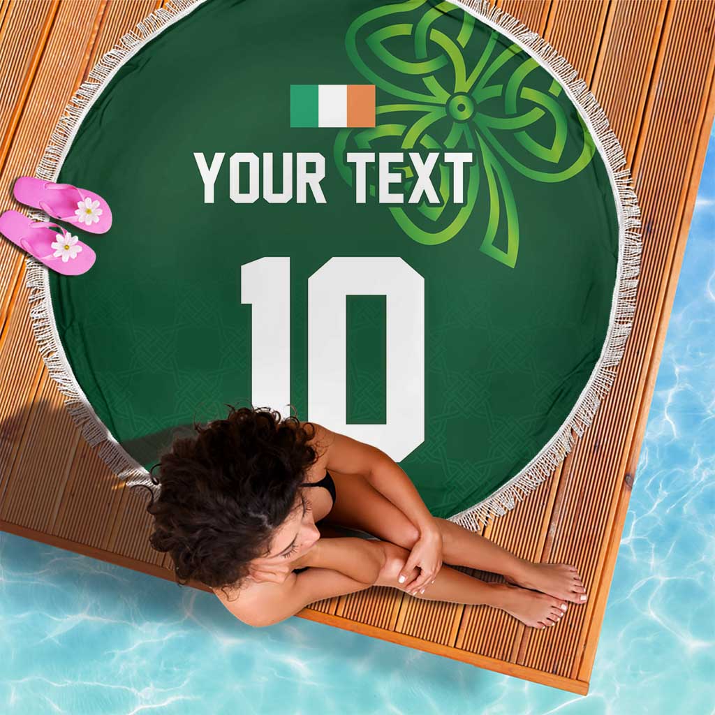 Custom Ireland Rugby-Celtic Shamrocks Beach Blanket