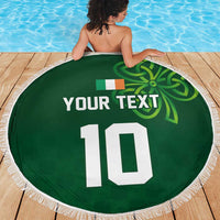 Custom Ireland Rugby-Celtic Shamrocks Beach Blanket