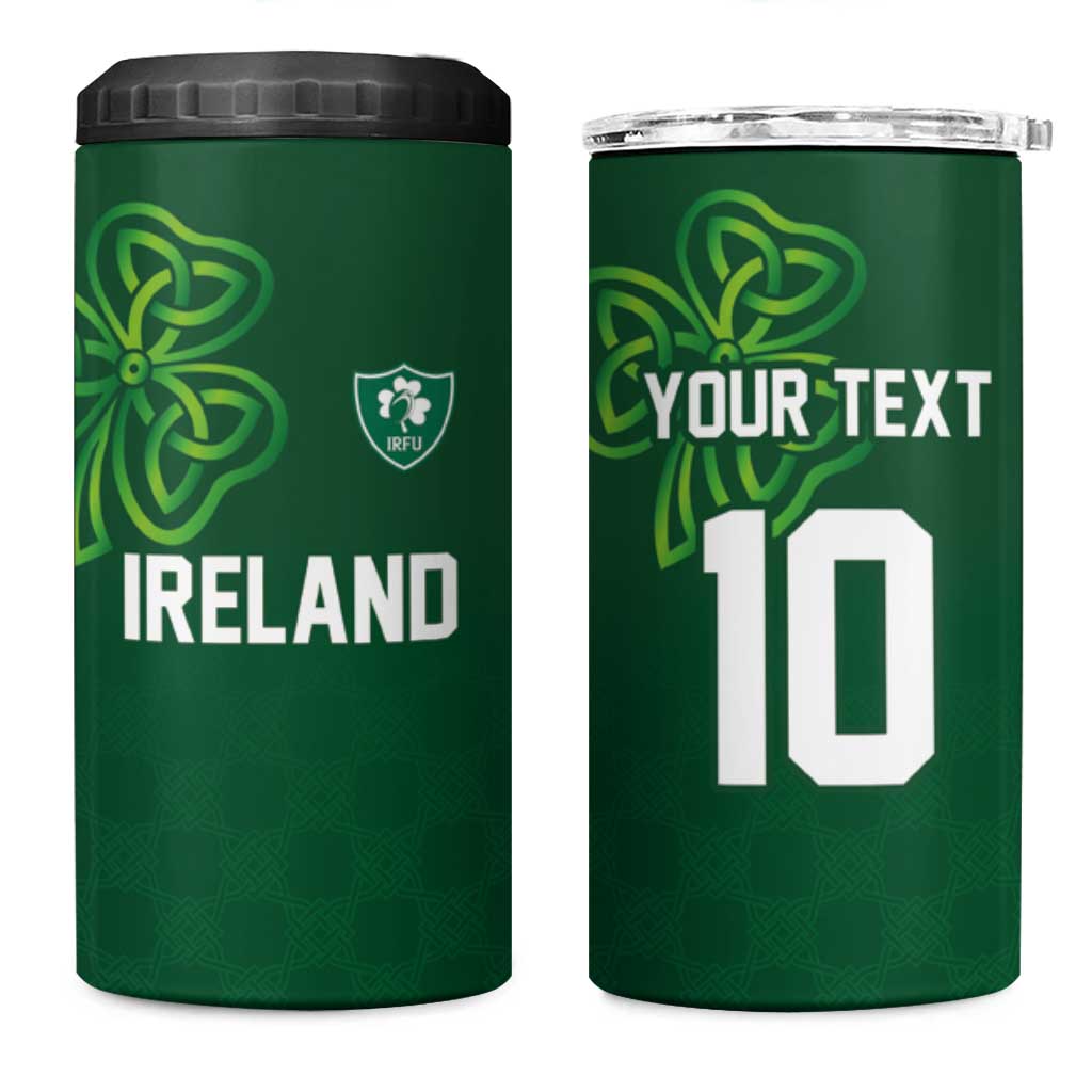 Custom Ireland Rugby-Celtic Shamrocks 4 in 1 Can Cooler Tumbler