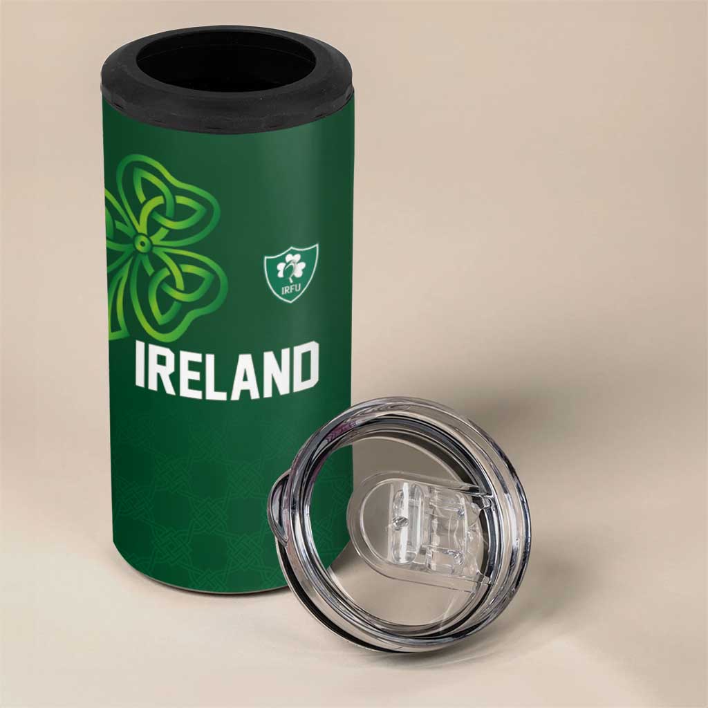 Custom Ireland Rugby-Celtic Shamrocks 4 in 1 Can Cooler Tumbler