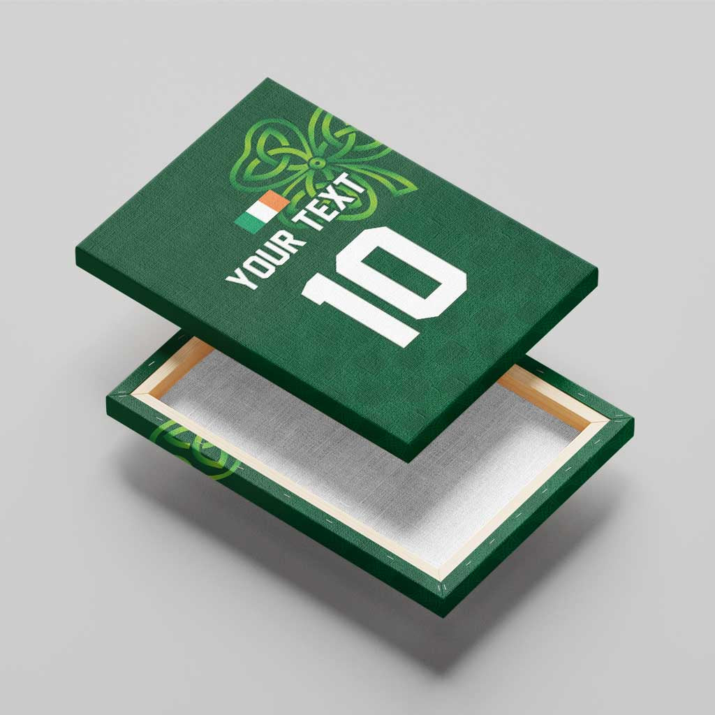 Custom Ireland Rugby-Celtic Shamrocks Canvas Wall Art