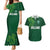 Custom Ireland Rugby-Celtic Shamrocks Couples Matching Mermaid Dress and Hawaiian Shirt