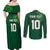 Custom Ireland Rugby-Celtic Shamrocks Couples Matching Off Shoulder Maxi Dress and Long Sleeve Button Shirt