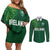 Custom Ireland Rugby-Celtic Shamrocks Couples Matching Off Shoulder Short Dress and Long Sleeve Button Shirt