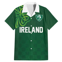 Custom Ireland Rugby-Celtic Shamrocks Family Matching Mermaid Dress and Hawaiian Shirt