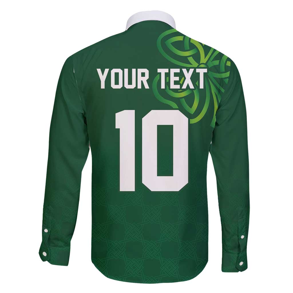 Custom Ireland Rugby-Celtic Shamrocks Family Matching Summer Maxi Dress and Hawaiian Shirt