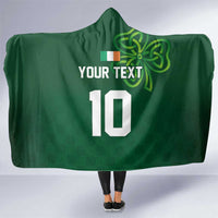 Custom Ireland Rugby-Celtic Shamrocks Hooded Blanket