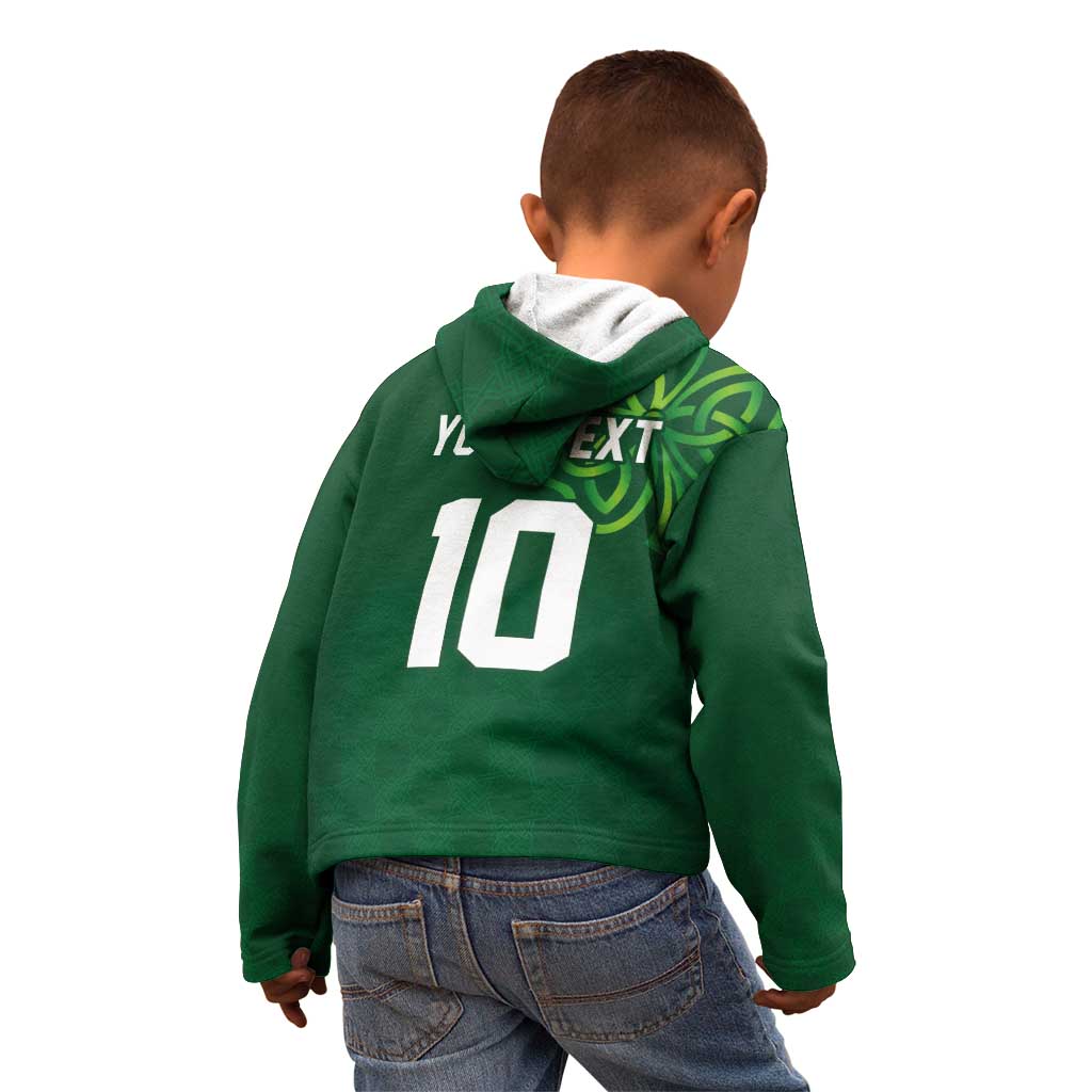Custom Ireland Rugby-Celtic Shamrocks Kid Hoodie