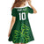 Custom Ireland Rugby-Celtic Shamrocks Kid Short Sleeve Dress