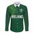 Custom Ireland Rugby-Celtic Shamrocks Long Sleeve Button Shirt