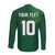 Custom Ireland Rugby-Celtic Shamrocks Long Sleeve Button Shirt
