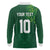 Custom Ireland Rugby-Celtic Shamrocks Long Sleeve Polo Shirt