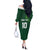 Custom Ireland Rugby-Celtic Shamrocks Off The Shoulder Long Sleeve Dress