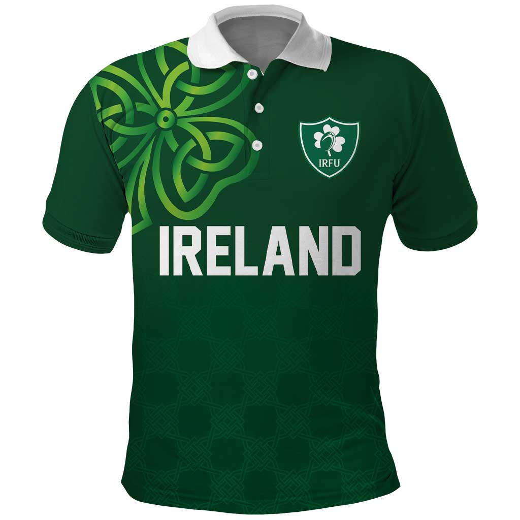 Custom Ireland Rugby-Celtic Shamrocks Polo Shirt