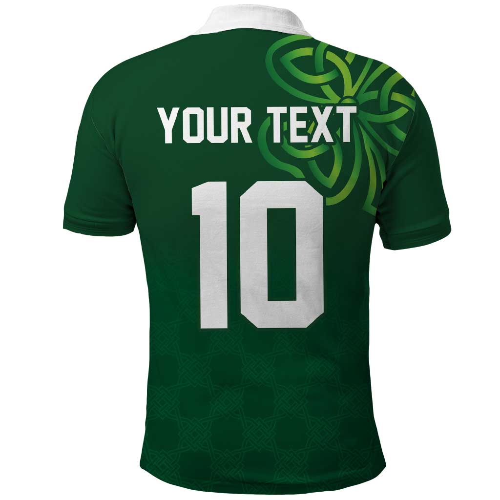Custom Ireland Rugby-Celtic Shamrocks Polo Shirt