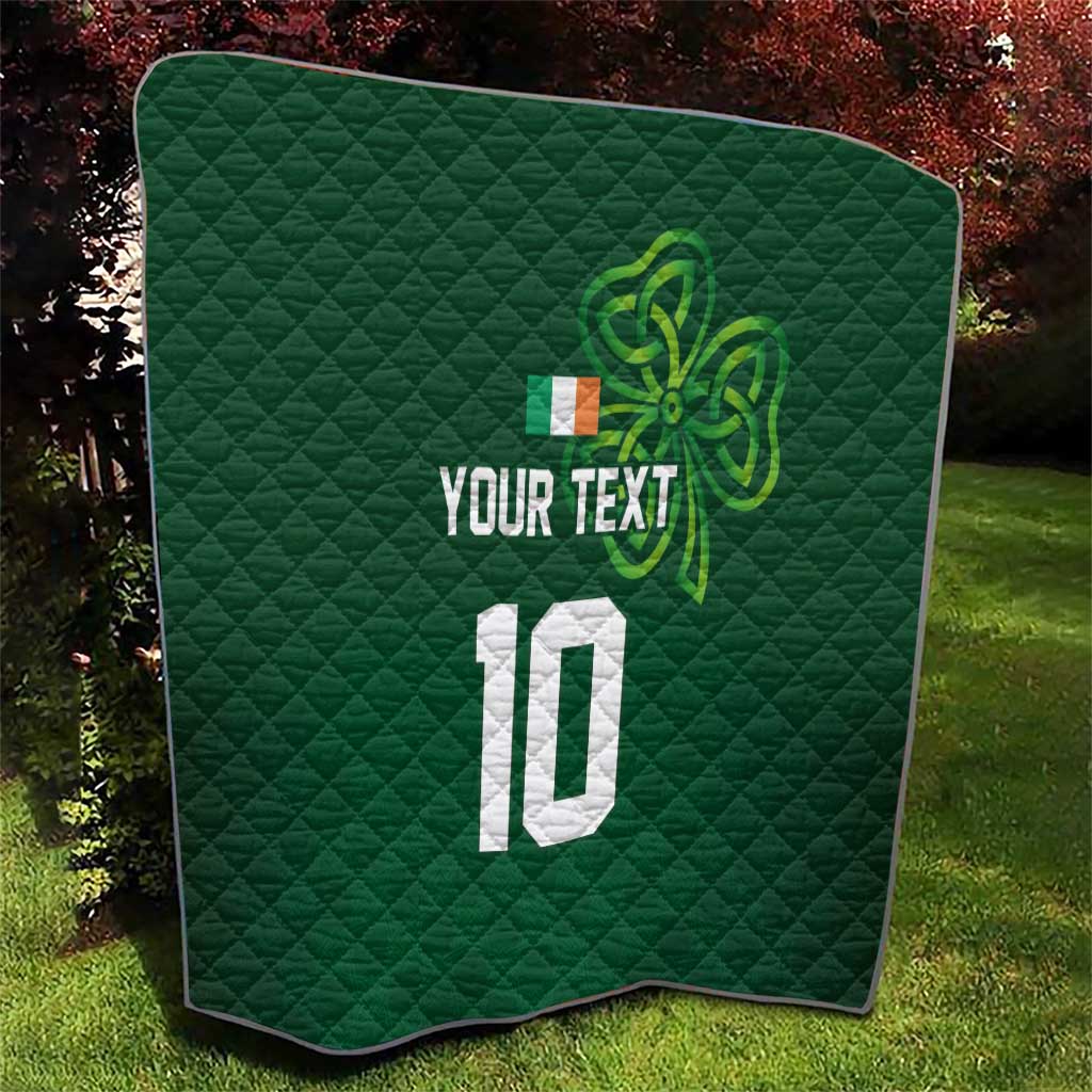 Custom Ireland Rugby-Celtic Shamrocks Quilt