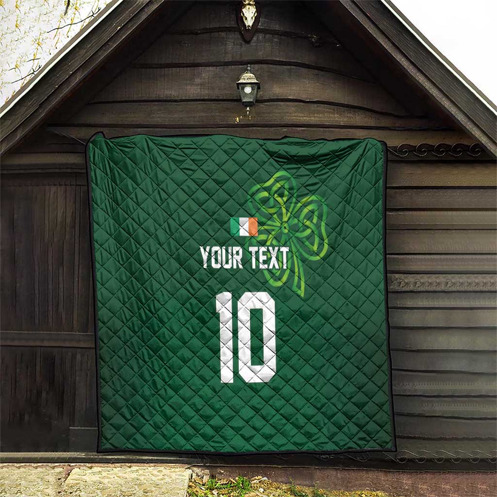 Custom Ireland Rugby-Celtic Shamrocks Quilt