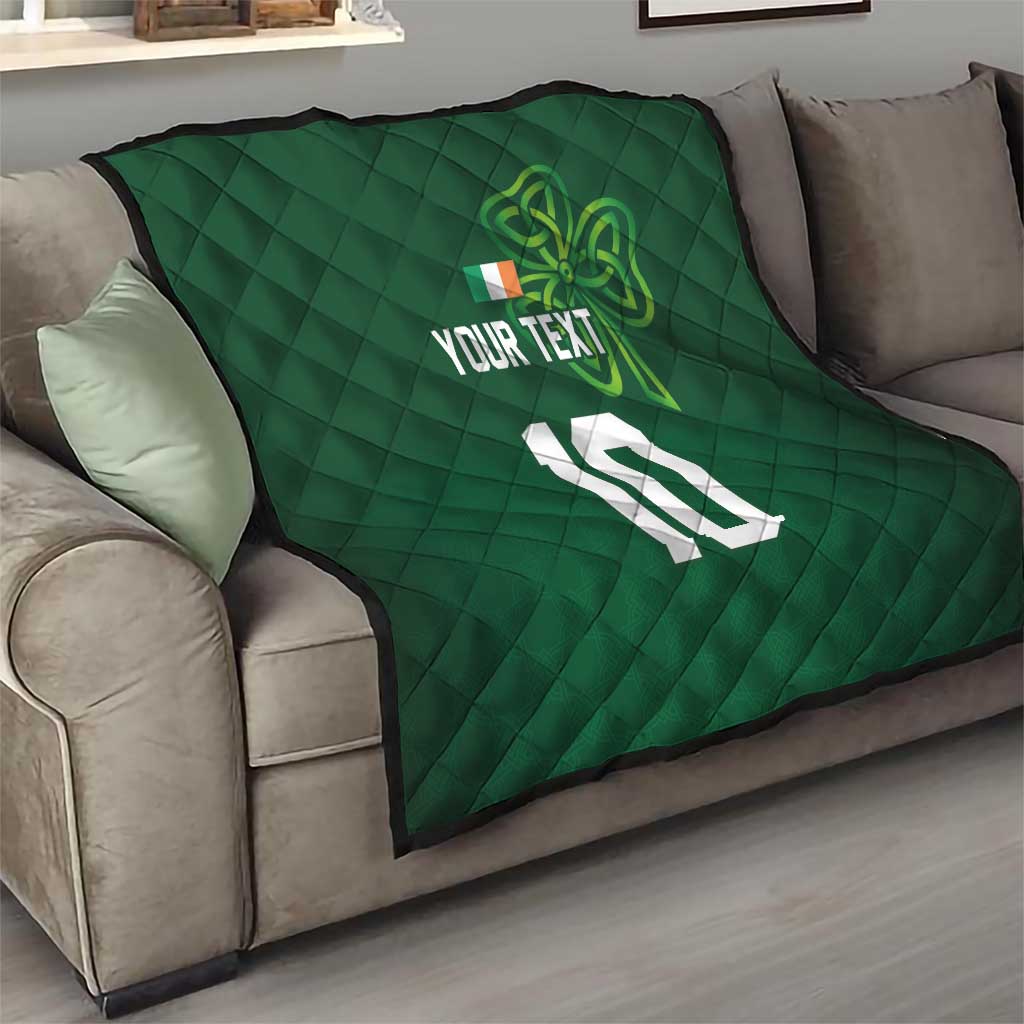 Custom Ireland Rugby-Celtic Shamrocks Quilt