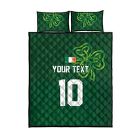 Custom Ireland Rugby-Celtic Shamrocks Quilt Bed Set