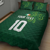 Custom Ireland Rugby-Celtic Shamrocks Quilt Bed Set