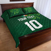 Custom Ireland Rugby-Celtic Shamrocks Quilt Bed Set