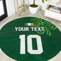 Custom Ireland Rugby-Celtic Shamrocks Round Carpet