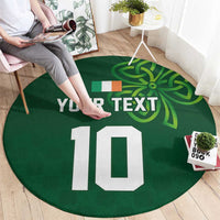 Custom Ireland Rugby-Celtic Shamrocks Round Carpet