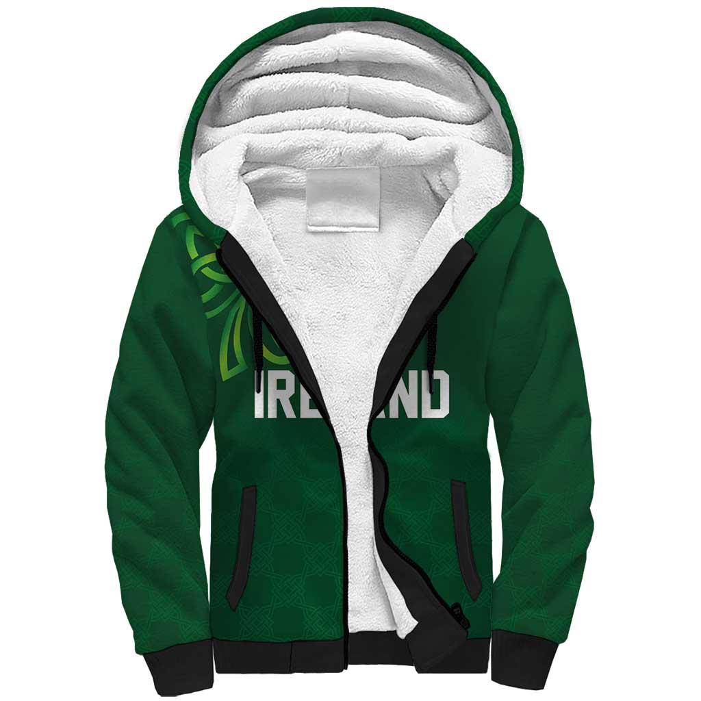 Custom Ireland Rugby-Celtic Shamrocks Sherpa Hoodie