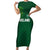 Custom Ireland Rugby-Celtic Shamrocks Short Sleeve Bodycon Dress