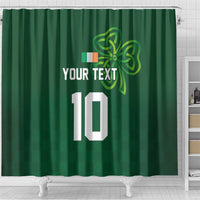 Custom Ireland Rugby-Celtic Shamrocks Shower Curtain