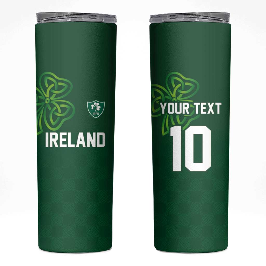 Custom Ireland Rugby-Celtic Shamrocks Skinny Tumbler
