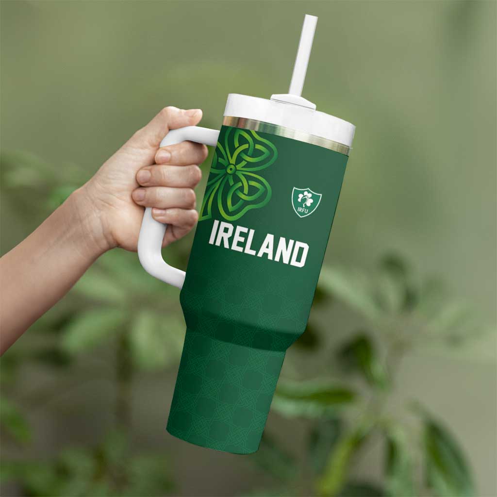 Custom Ireland Rugby-Celtic Shamrocks Tumbler With Handle