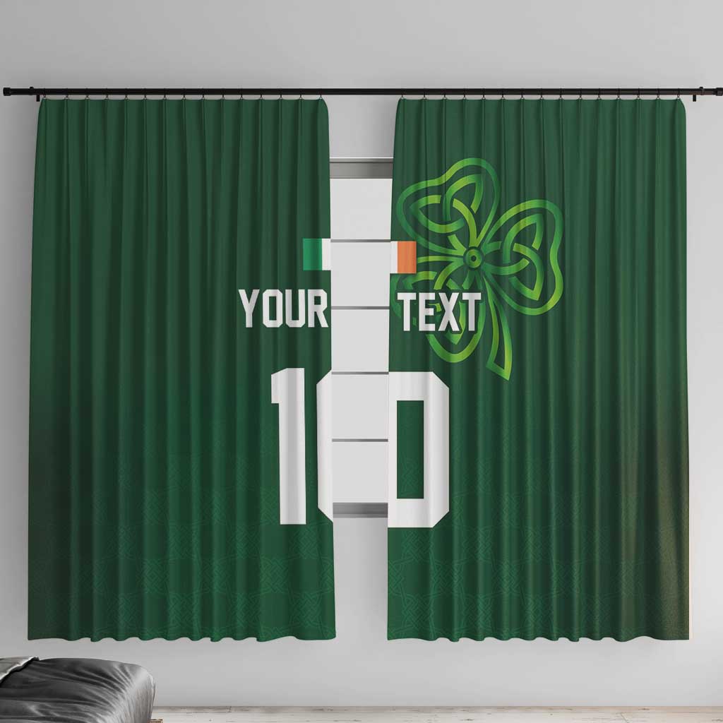 Custom Ireland Rugby-Celtic Shamrocks Window Curtain