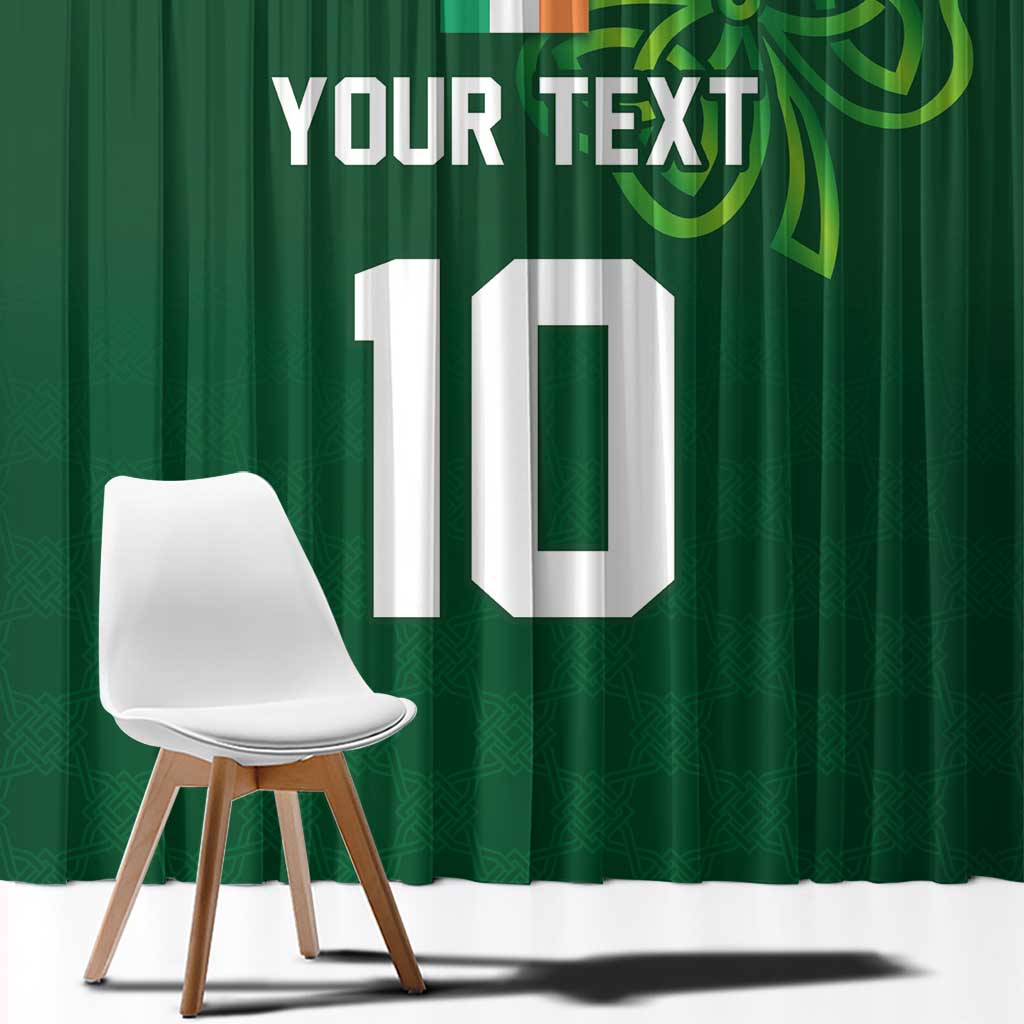 Custom Ireland Rugby-Celtic Shamrocks Window Curtain
